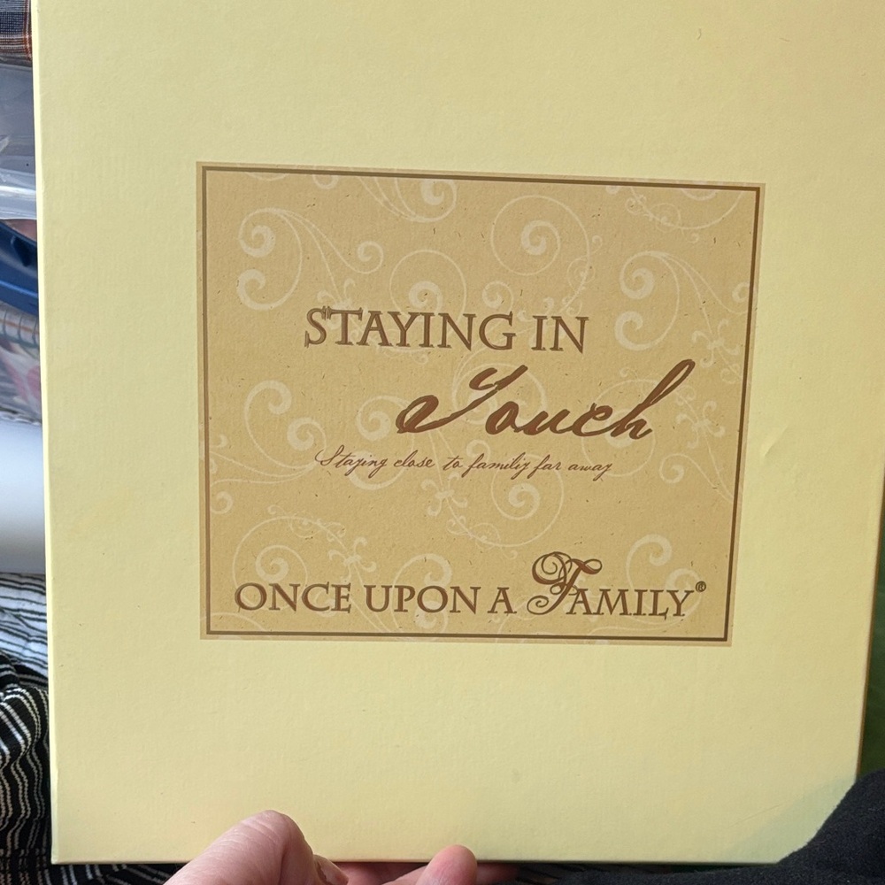 "Staying In Touch" Yellow Decorative Photo Album
